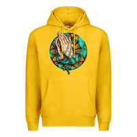 Lemon western praying hands prayer rosary  faith cross Premium Hoodie - BarkalooDesign