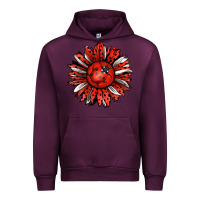 Mauve Wine Ladybug Sunflower Urban Hoodie - Jasminsmagicworld