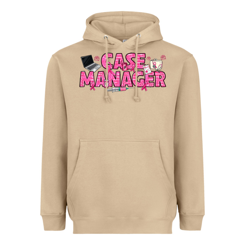Breast Cancer Case Manager Heavyweight Hoodie by texasbilliewilder | Teevron