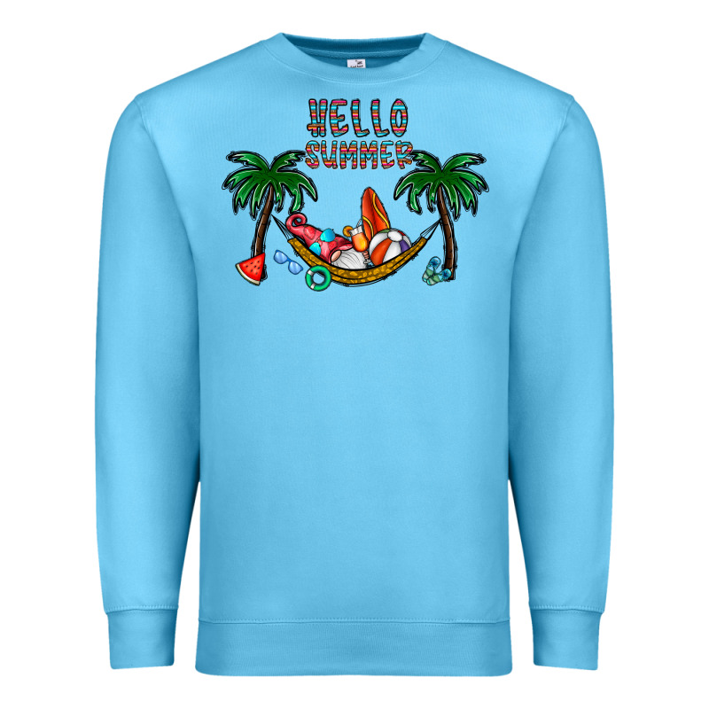 Hello Summer Premium Sweatshirt by CowhideDigitalArt | Teevron