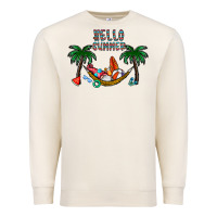 Sandshell hello summer Premium Sweatshirt - CowhideDigitalArt