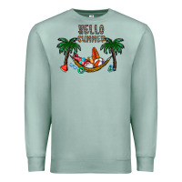 Seafoam hello summer Premium Sweatshirt - CowhideDigitalArt