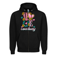 Black love western cowboy Zipper Hoodie - texasbilliewilder