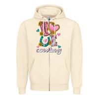 Sandshell love western cowboy Zipper Hoodie - texasbilliewilder
