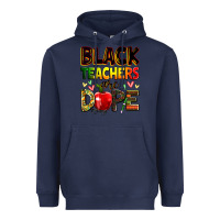 Navy Black Teacher's are dope juneteenth Heavyweight Hoodie - Zillion Design Studio