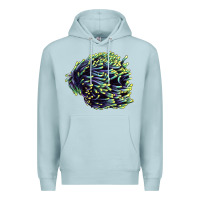 Blue Mist Sea Coral Premium Hoodie - LillyAllenDesigns