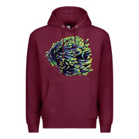 Burgundy Sea Coral Premium Hoodie - LillyAllenDesigns