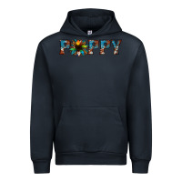 Navy poppy cowhide sunflower Urban Hoodie - Jasminsmagicworld