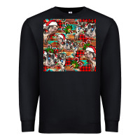 Black christmas pig  aztec Premium Sweatshirt - FaDigitalArtStudio