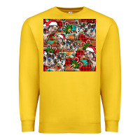 Lemon christmas pig  aztec Premium Sweatshirt - FaDigitalArtStudio