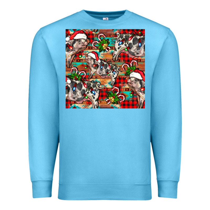 Christmas Pig  Aztec Premium Sweatshirt by FaDigitalArtStudio | Teevron