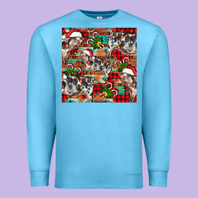 Christmas Pig  Aztec Premium Sweatshirt Designed By Fadigitalartstudio