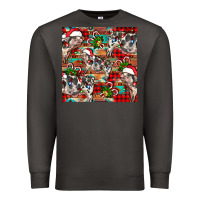 Smoke christmas pig  aztec Premium Sweatshirt - FaDigitalArtStudio