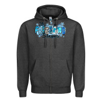 Charcoal Heather it's freezing season Zipper Hoodie - Zillion Design Studio