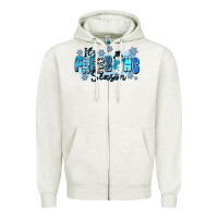 Oatmeal Heather it's freezing season Zipper Hoodie - Zillion Design Studio