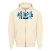 Sandshell it's freezing season Zipper Hoodie - Zillion Design Studio