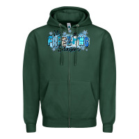 Sports Green it's freezing season Zipper Hoodie - Zillion Design Studio