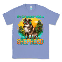 Colony Blue life is better with a australian shepherd Classic Tee - texasbilliewilder
