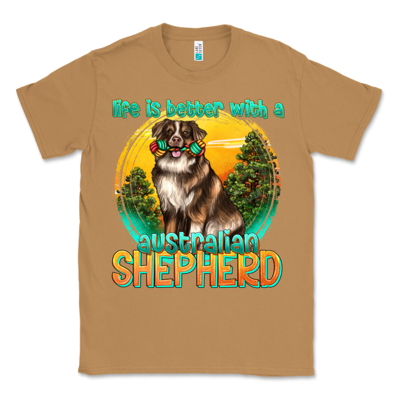 Life Is Better With A Australian Shepherd Classic Tee by texasbilliewilder | Teevron