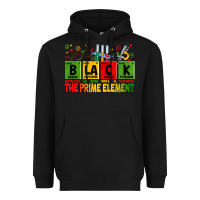 Black Black the prime element juneteenth Heavyweight Hoodie - Zillion Design Studio