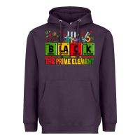 Plum Black the prime element juneteenth Heavyweight Hoodie - Zillion Design Studio
