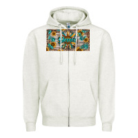 Oatmeal Heather Blessed With Sunflower And Gemstone Zipper Hoodie - RanaPortraitStore