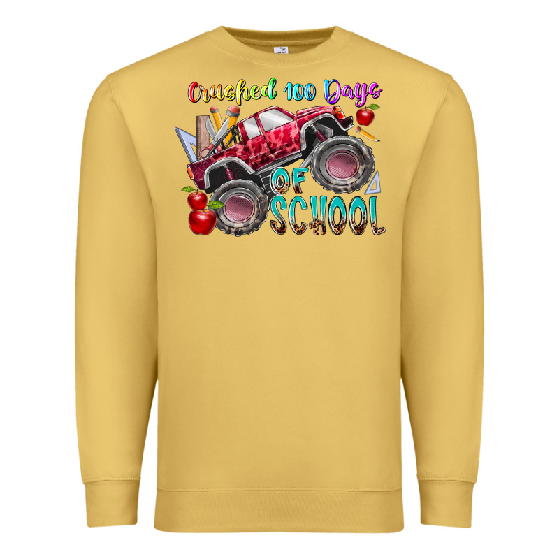 Crushed 100 Days Of School Premium Sweatshirt by RacoonDesign | Teevron