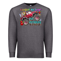Charcoal Heather crushed 100 days of school Premium Sweatshirt - RacoonDesign