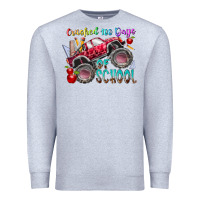 Heather Grey crushed 100 days of school Premium Sweatshirt - RacoonDesign