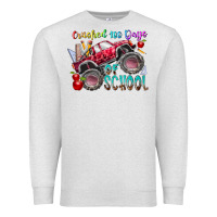 Oatmeal Heather crushed 100 days of school Premium Sweatshirt - RacoonDesign