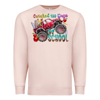 Pale Pink crushed 100 days of school Premium Sweatshirt - RacoonDesign