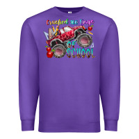 Purple crushed 100 days of school Premium Sweatshirt - RacoonDesign