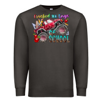 Smoke crushed 100 days of school Premium Sweatshirt - RacoonDesign