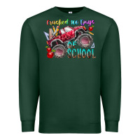 Sports Green crushed 100 days of school Premium Sweatshirt - RacoonDesign