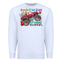 White crushed 100 days of school Premium Sweatshirt - RacoonDesign