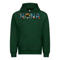 Forest Green nana cowhide sunflower Urban Hoodie - Jasminsmagicworld