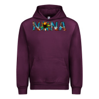 Mauve Wine nana cowhide sunflower Urban Hoodie - Jasminsmagicworld