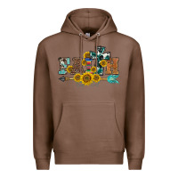 Chestnut western faith arrow sunflowers Premium Hoodie - BarkalooDesign