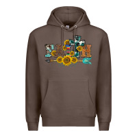 Coffee western faith arrow sunflowers Premium Hoodie - BarkalooDesign