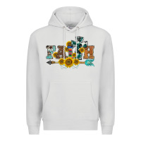 Dove Grey western faith arrow sunflowers Premium Hoodie - BarkalooDesign