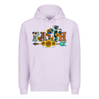 Lilac western faith arrow sunflowers Premium Hoodie - BarkalooDesign