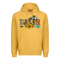 Mustard western faith arrow sunflowers Premium Hoodie - BarkalooDesign