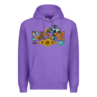 Purple western faith arrow sunflowers Premium Hoodie - BarkalooDesign