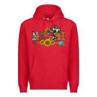 Red western faith arrow sunflowers Premium Hoodie - BarkalooDesign