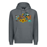 Rock western faith arrow sunflowers Premium Hoodie - BarkalooDesign