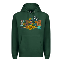 Sports Green western faith arrow sunflowers Premium Hoodie - BarkalooDesign