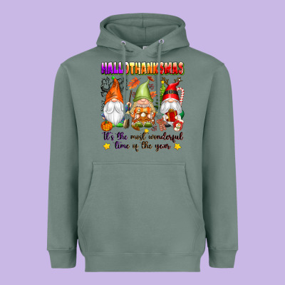 Hallothanksmas Its The Most Wonderful Time Of The Heavyweight Hoodie Designed By Texasbilliewilder