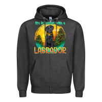 Charcoal Heather life is better with a labrador Zipper Hoodie - texasbilliewilder