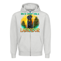 Dove Grey life is better with a labrador Zipper Hoodie - texasbilliewilder