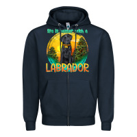 Navy life is better with a labrador Zipper Hoodie - texasbilliewilder